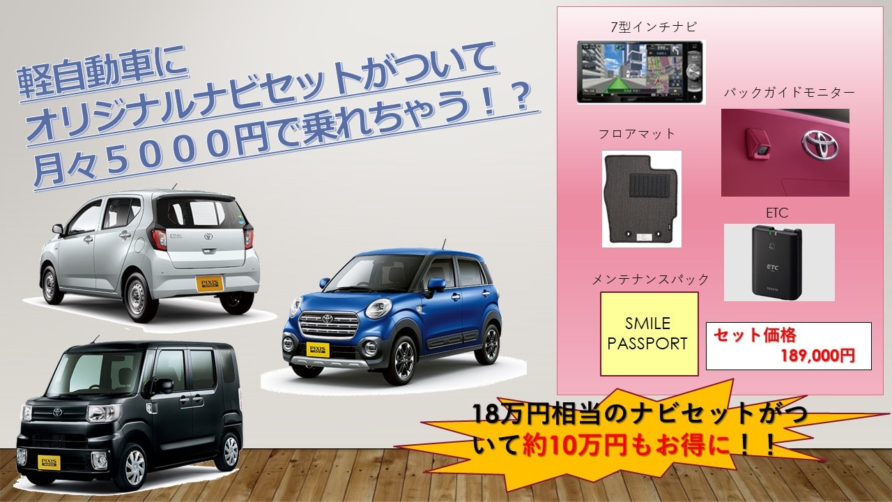 特別企画金利 トヨタの軽自動車が月々5 000円 で乗れる ニュートヨオートは創業64年の東京トヨペット正規販売店です 特別企画金利 トヨタの軽自動車が月々5 000円 で乗れる ニュートヨオートは創業64年の東京トヨペット正規販売店です
